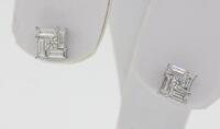 18K Diamond Earrings BD-0.82CT D-0.16CT
